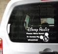 DISNEY ADDICT - Please allow room to access my wheelchair - WITH MICKEY OR MINNIE